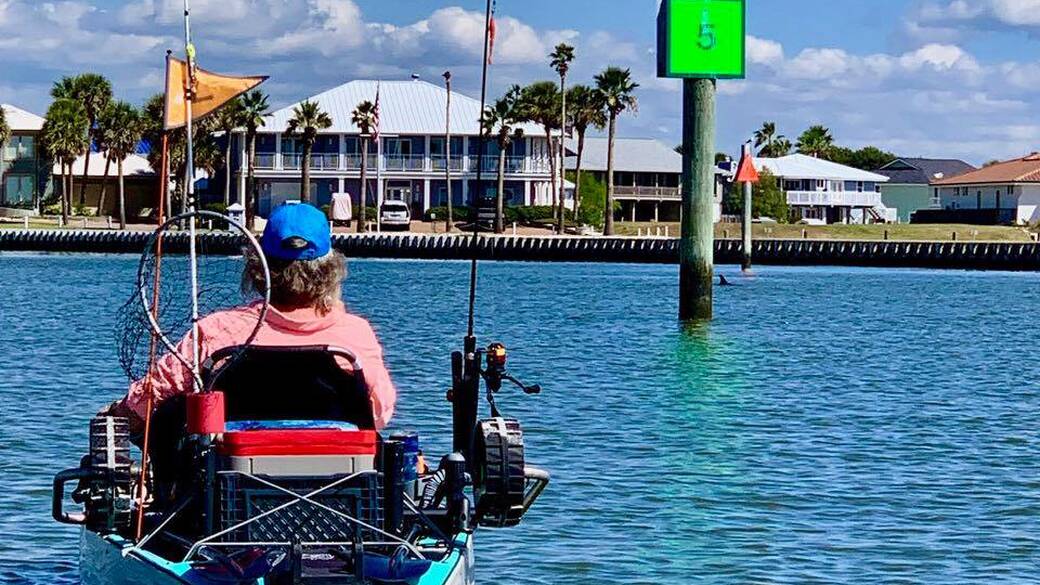 kayak fishing in Rockport